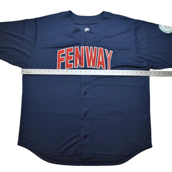 Fenway Park Home Of The Boston Red Sox Mens Button-Up Baseball Jersey New 2XL - Picture 3 of 8